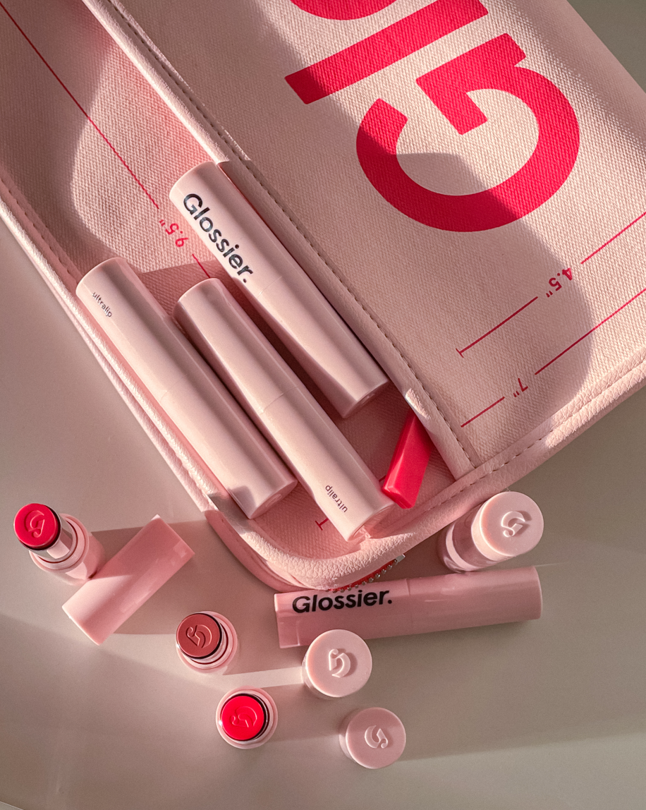 Glossier Philly Mini Beauty Makeup Bag Pink Brand New in 2023